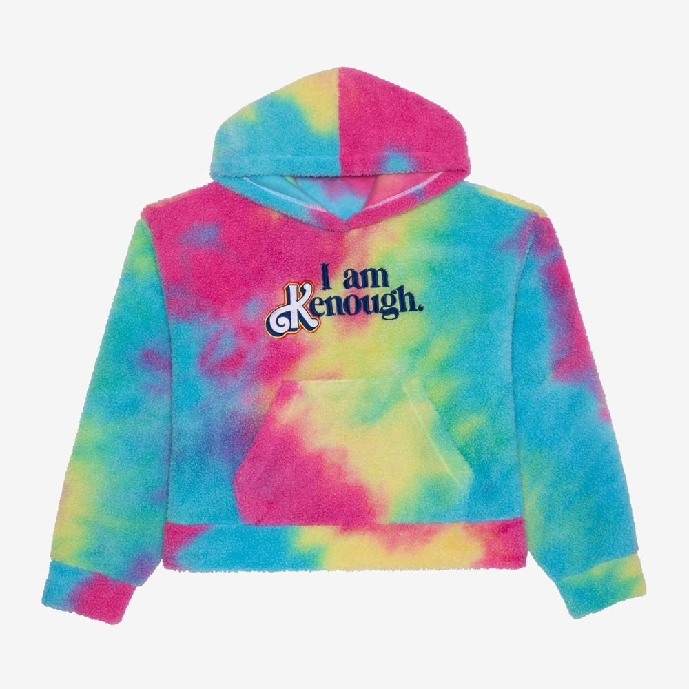 I Am Kenough Barbie Movie Unisex Rainbow Tie Dye Sweatshirt Small